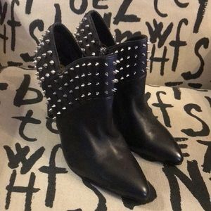 Brand new Sam Edelman spiked heeled low cut boots